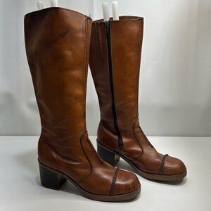 Vintage Tall chunky boots
